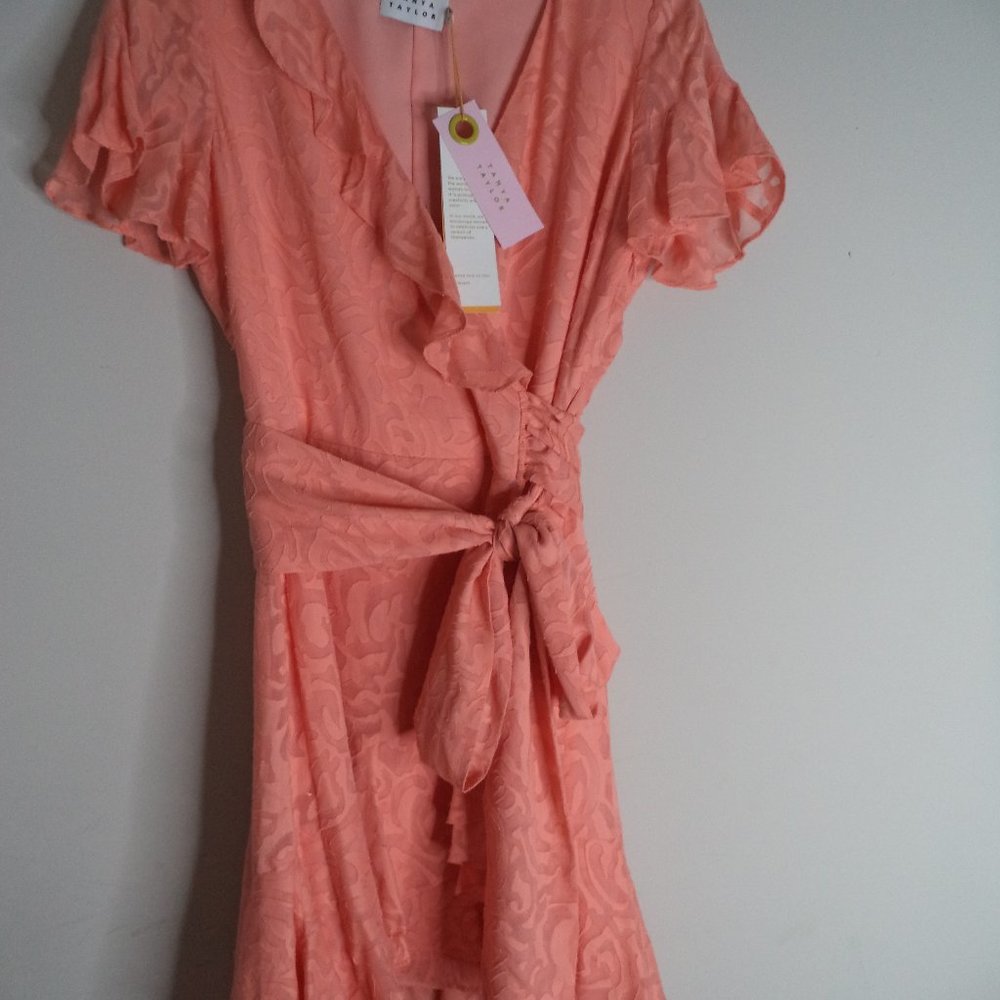 Tanya Taylor Bianka II Dress - Melon NWT Size 2